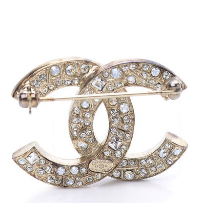 Chanel Baguette Crystal CC Small Brooch Gold 3 of 4