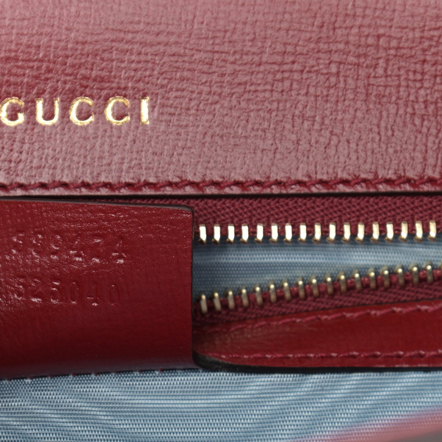 Gucci Textured Calfskin Small Torchon GG Ring Shoulder Bag New Cherry Red 7 of 11