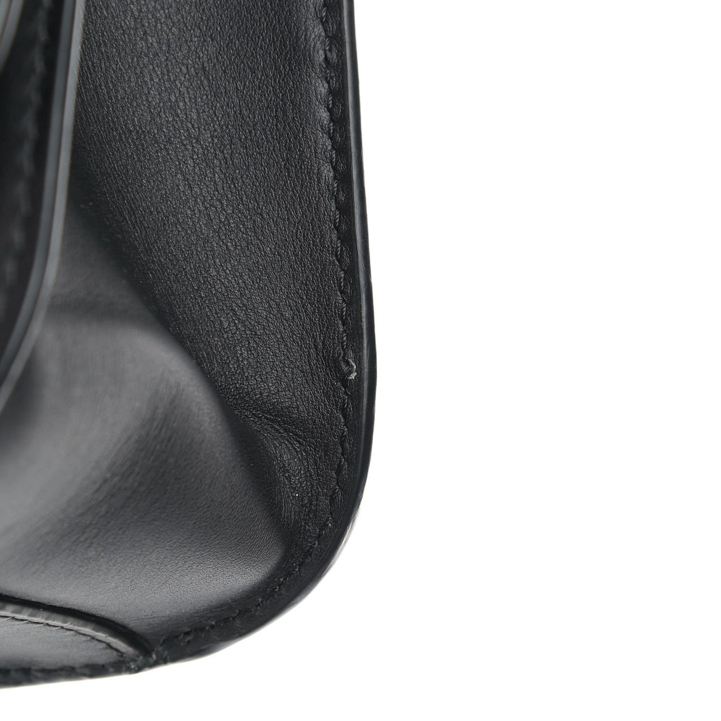 Vitello Barocco Virtus Top Handle Shoulder Bag Black