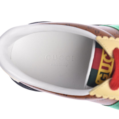 Gucci X DAPPER DAN Calfskin Suede GG Micro Monogram Womens G74 Sneakers 36 Black Cuir Burro 5 of 11