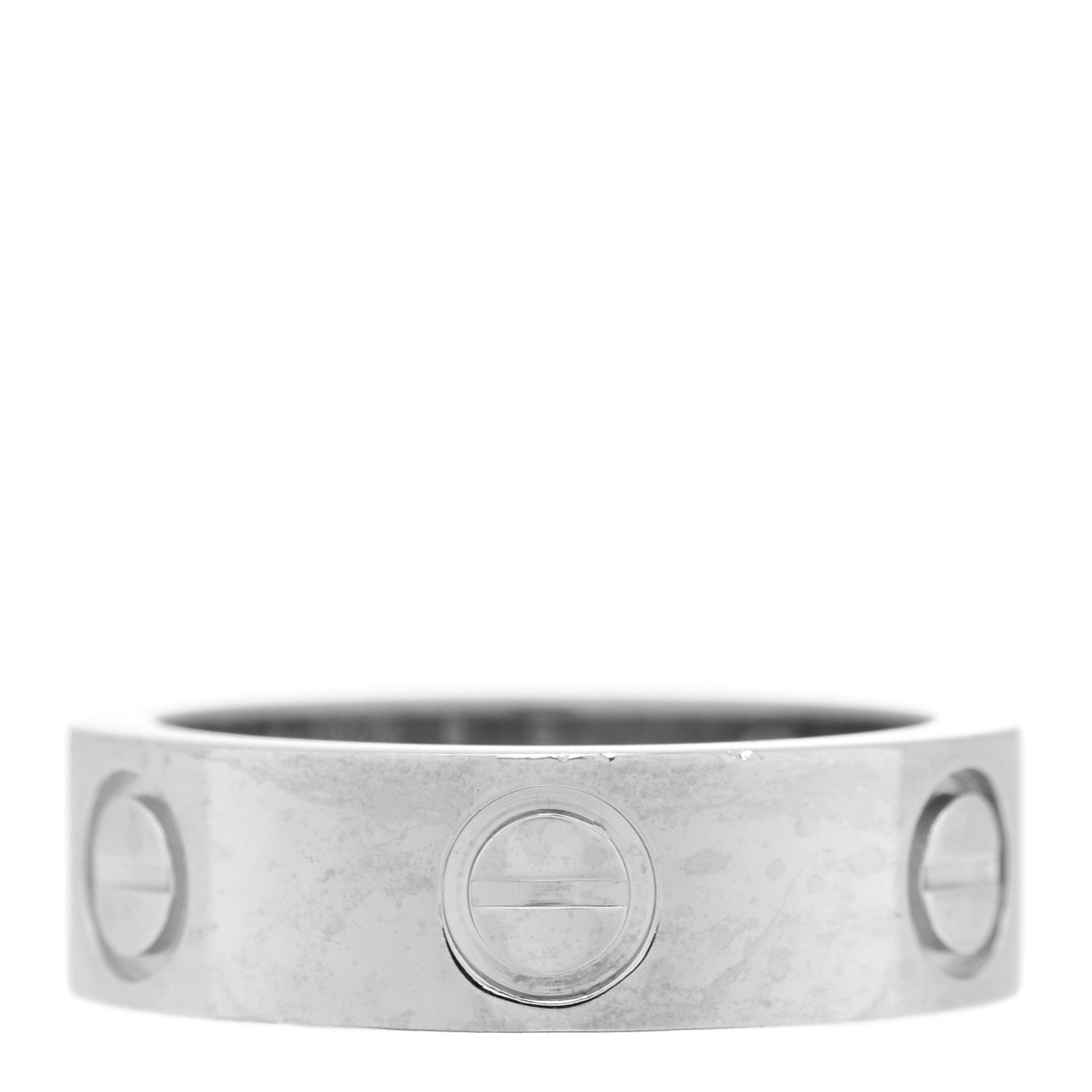 Cartier Platinum Diamond 5.5mm LOVE Ring 48 4.5 3 of 4