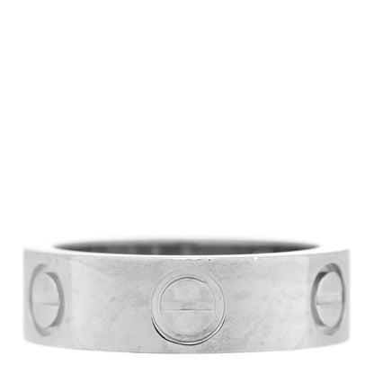 Cartier Platinum Diamond 5.5mm LOVE Ring 48 4.5 3 of 4