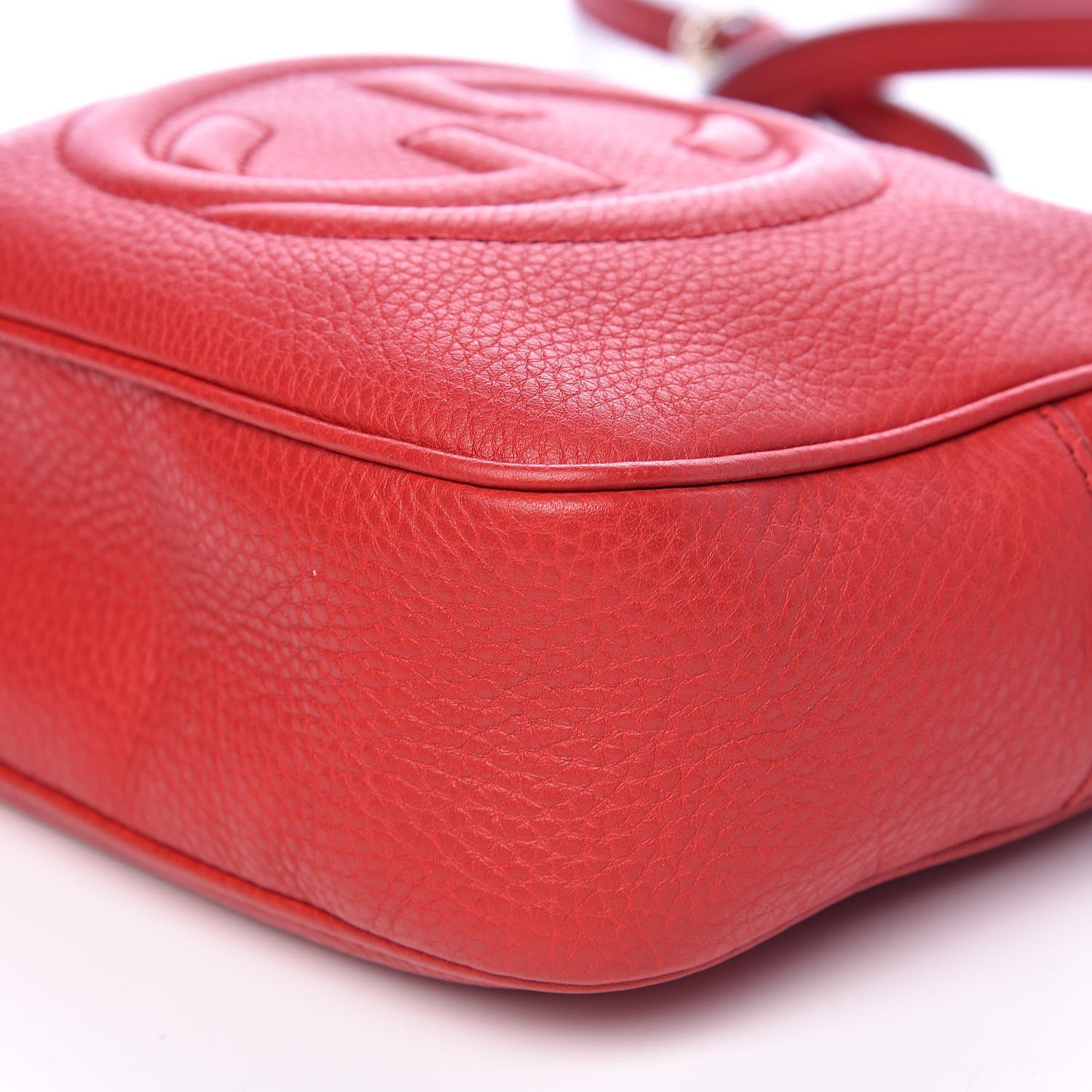 Gucci Pebbled Calfskin Small Soho Disco Bag Tabasco Red 10 of 10