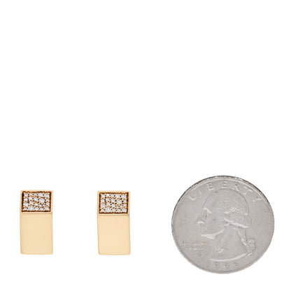 Tiffany 18K Yellow Gold Diamond Out of Retirement Earrings 2 of 6