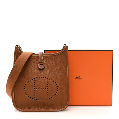 Hermes Taurillon Clemence Evelyne TPM Gold 11 of 11