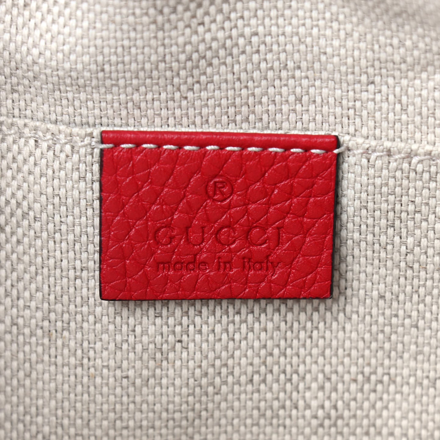 Pebbled Calfskin Small Soho Disco Bag Vibrant Red