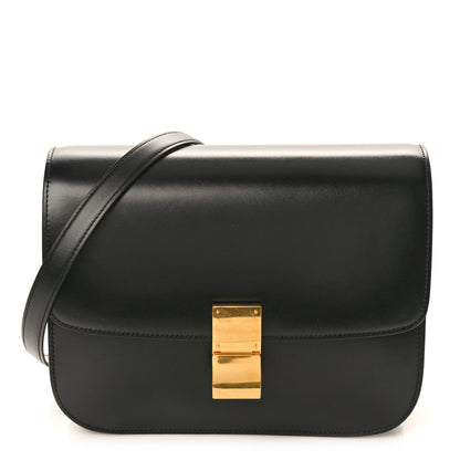 Celine Box Calfskin Medium Classic Box Flap Bag Black 1 of 9