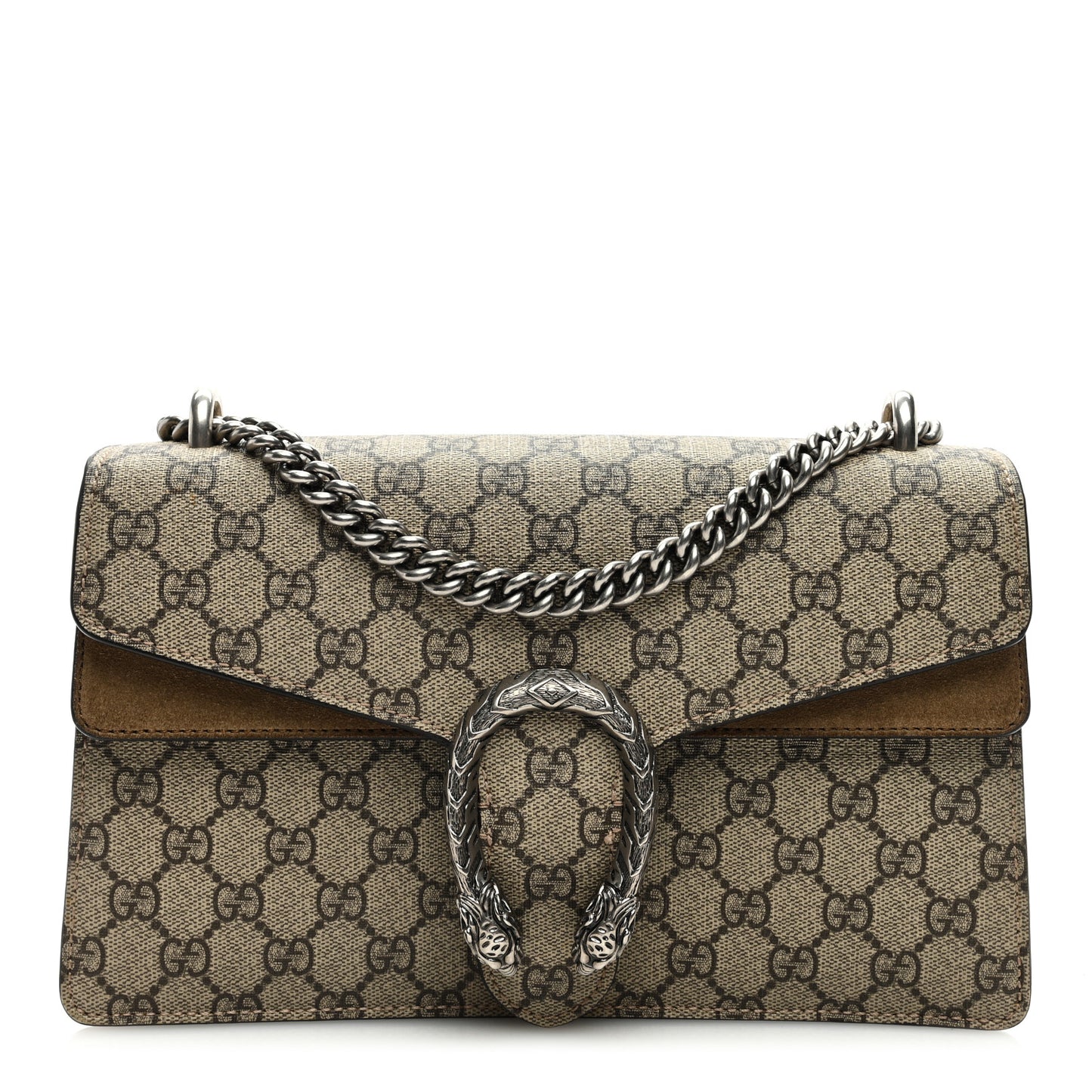 GG Supreme Monogram Small Dionysus Shoulder Bag Taupe