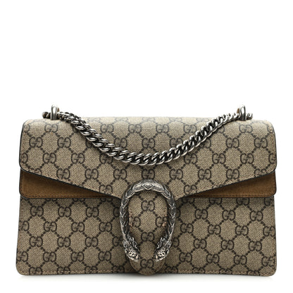 Gucci GG Supreme Monogram Small Dionysus Shoulder Bag Taupe 1 of 9
