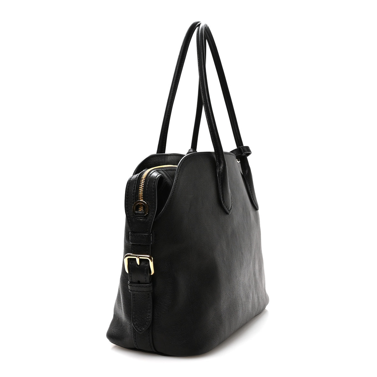 Prada Buffalo Large Signet Tote Bag Black 3 of 11