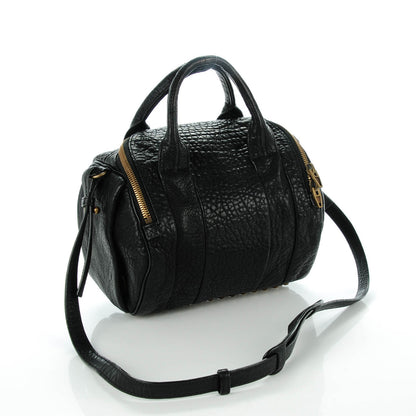 Alexander Wang Pebbled Lambskin Rockie Black Antique Brass Hardware 3 of 8