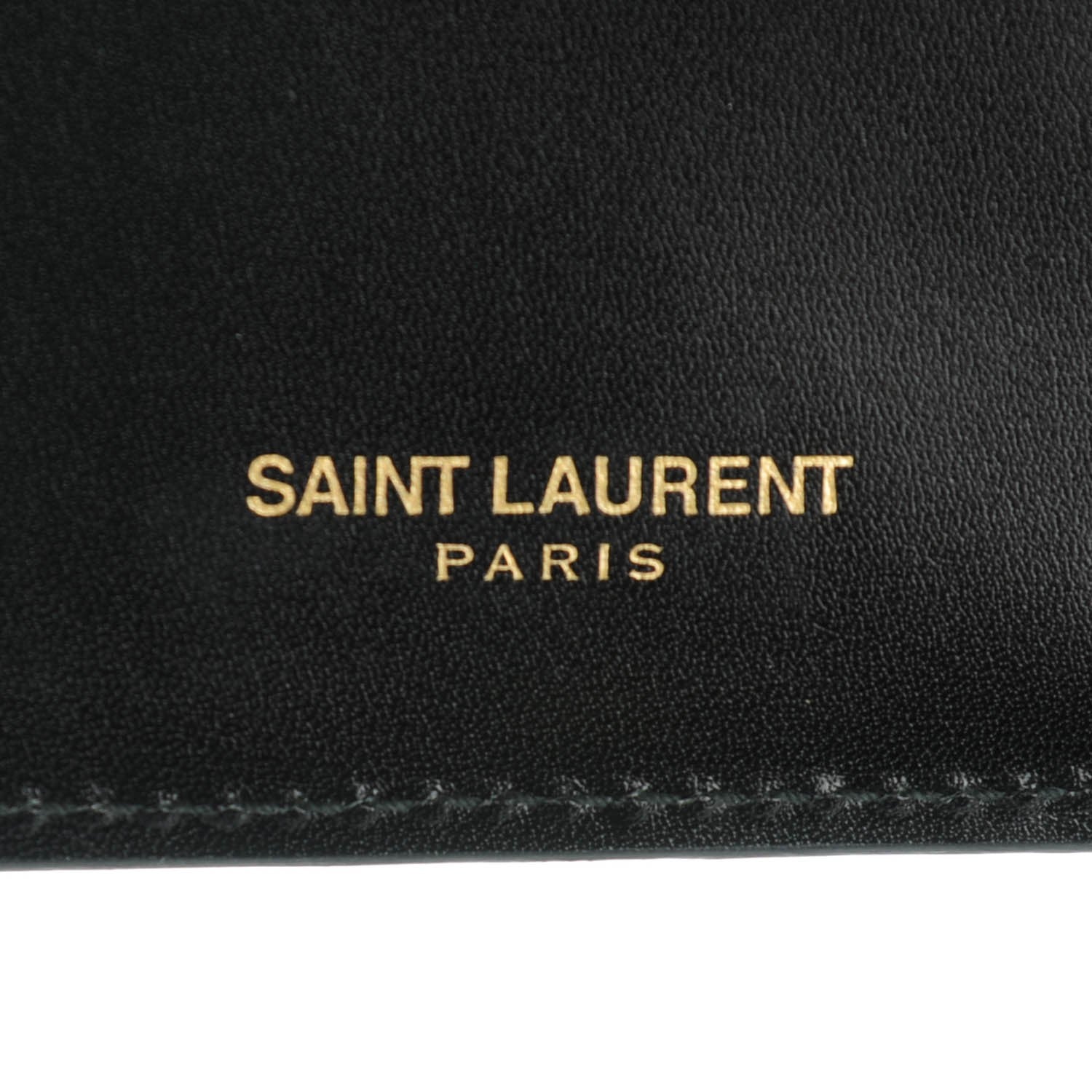 Saint Laurent Calfskin Classic Pushlock Wallet Black 6 of 7
