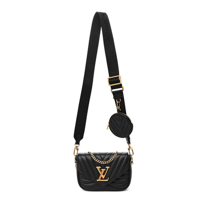 Louis Vuitton Calfskin New Wave Multi Pochette Black 1 of 12
