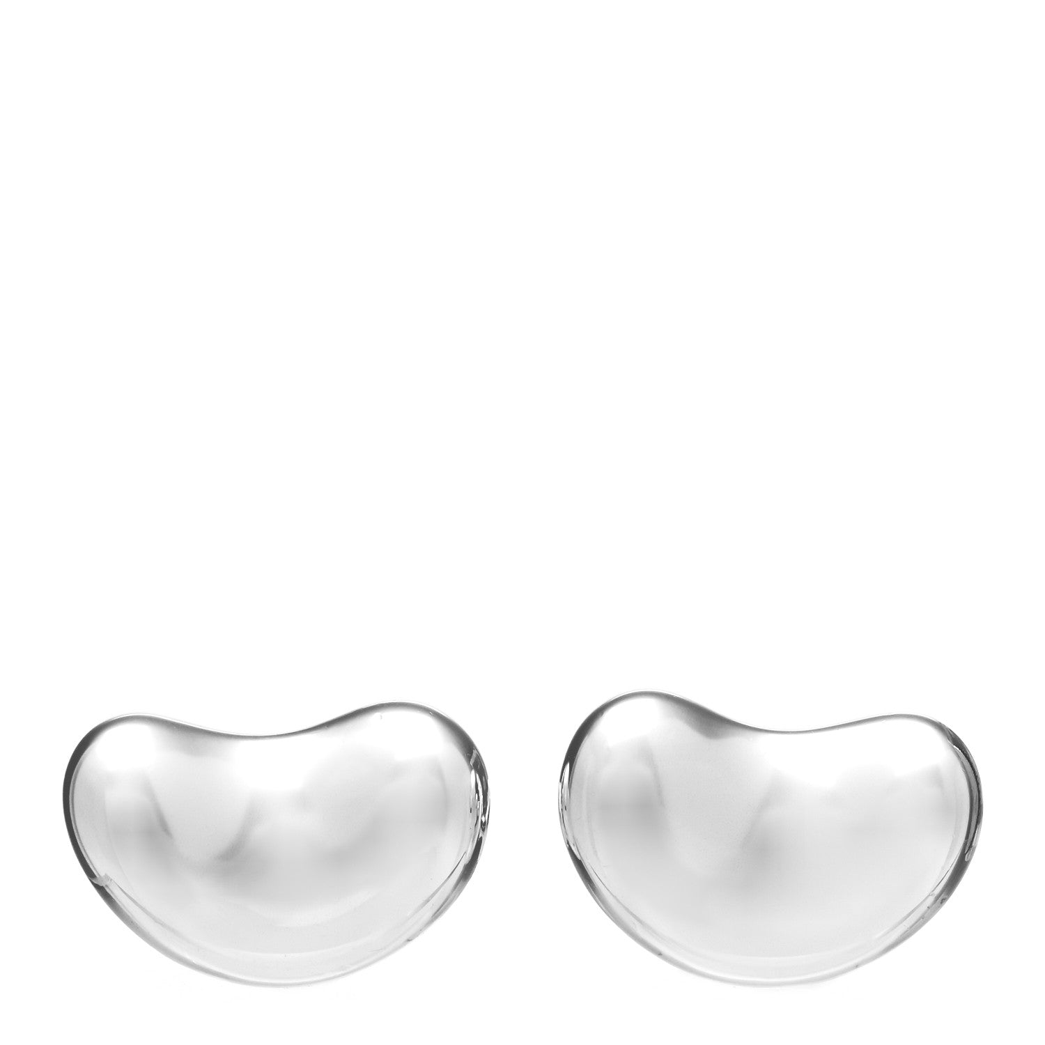 Tiffany Sterling Silver 18mm Elsa Peretti Bean Cufflinks 1 of 5