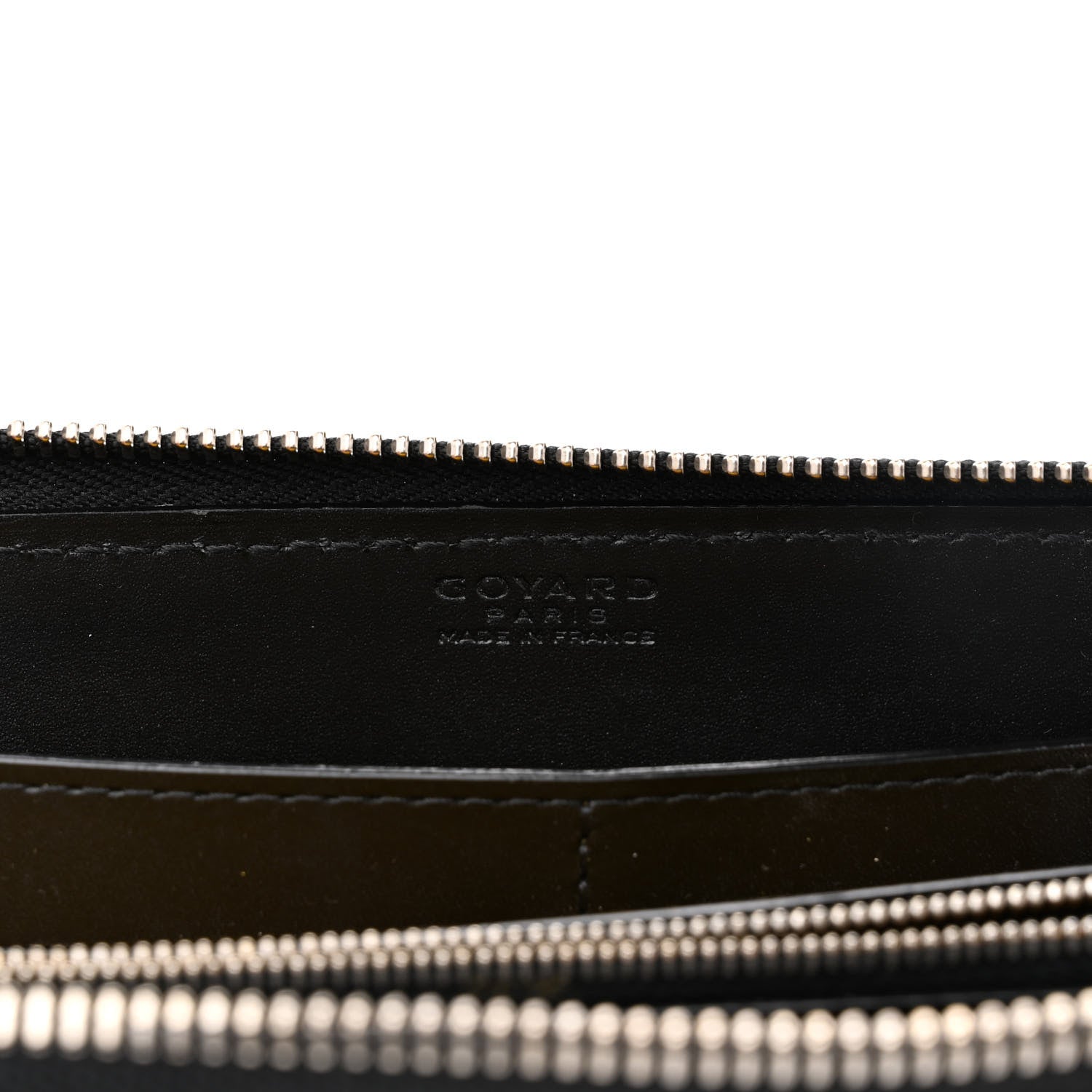 Goyard Goyardine Matignon Zip Around GM Wallet Black 6 of 11