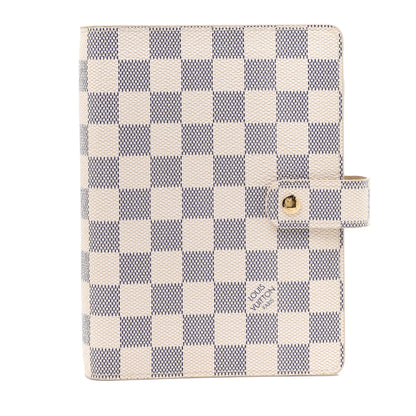 Louis Vuitton Damier Azur Medium Ring Agenda Cover 1 of 8