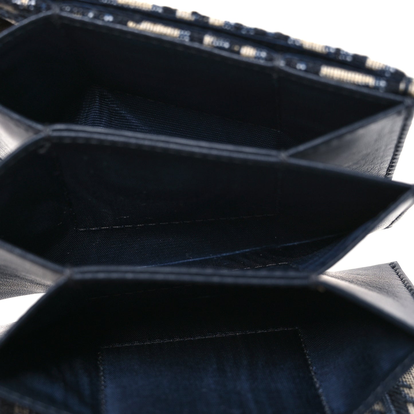 Oblique Saddle 5-Gusset Card Holder Blue
