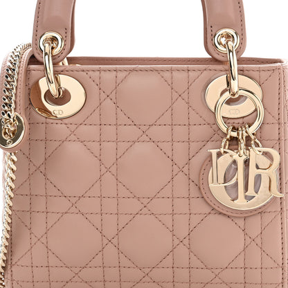 Christian Dior Lambskin Cannage Mini Lady Dior Blush 8 of 10