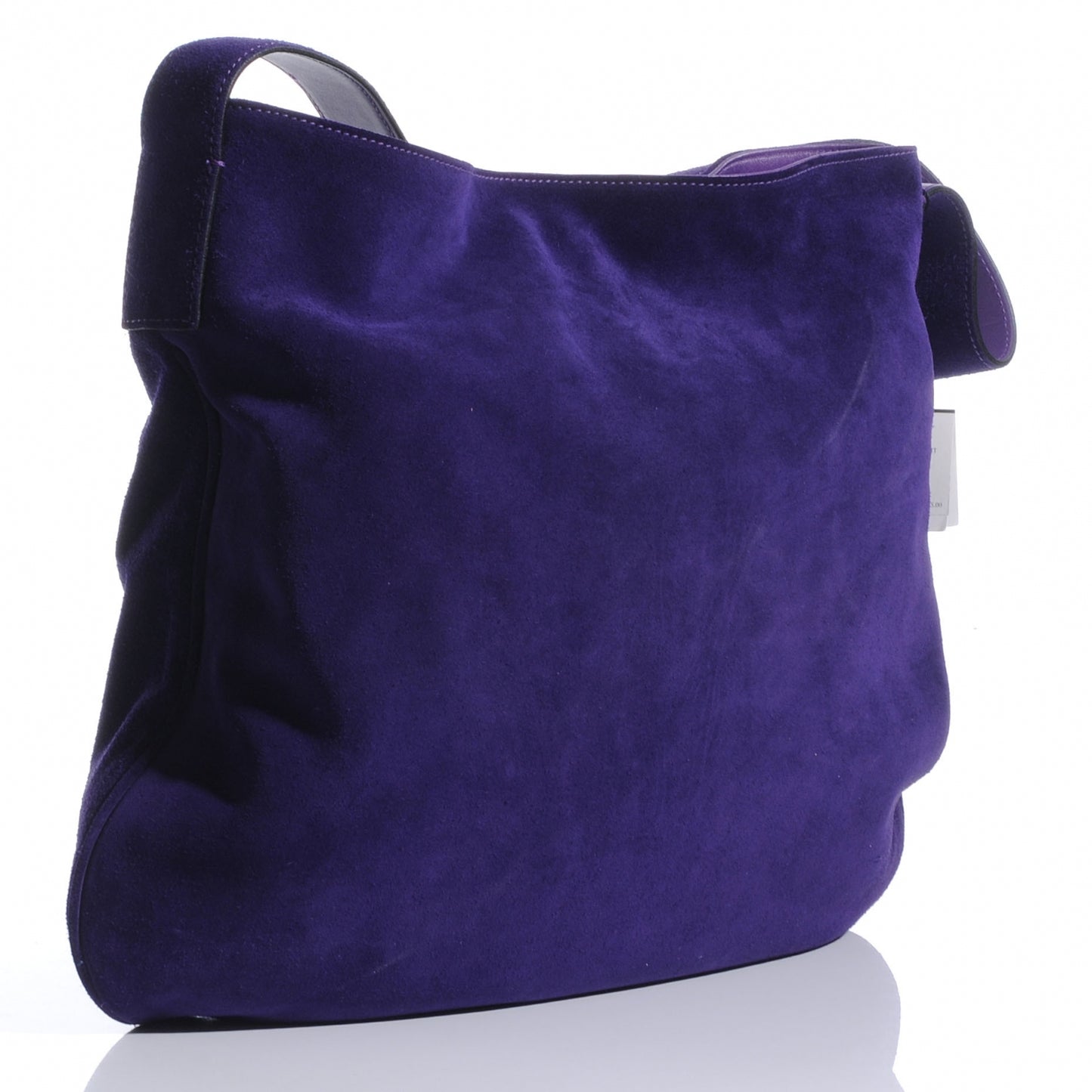 Suede Belsouk Horn Toggle Shoulder Bag Amethyst