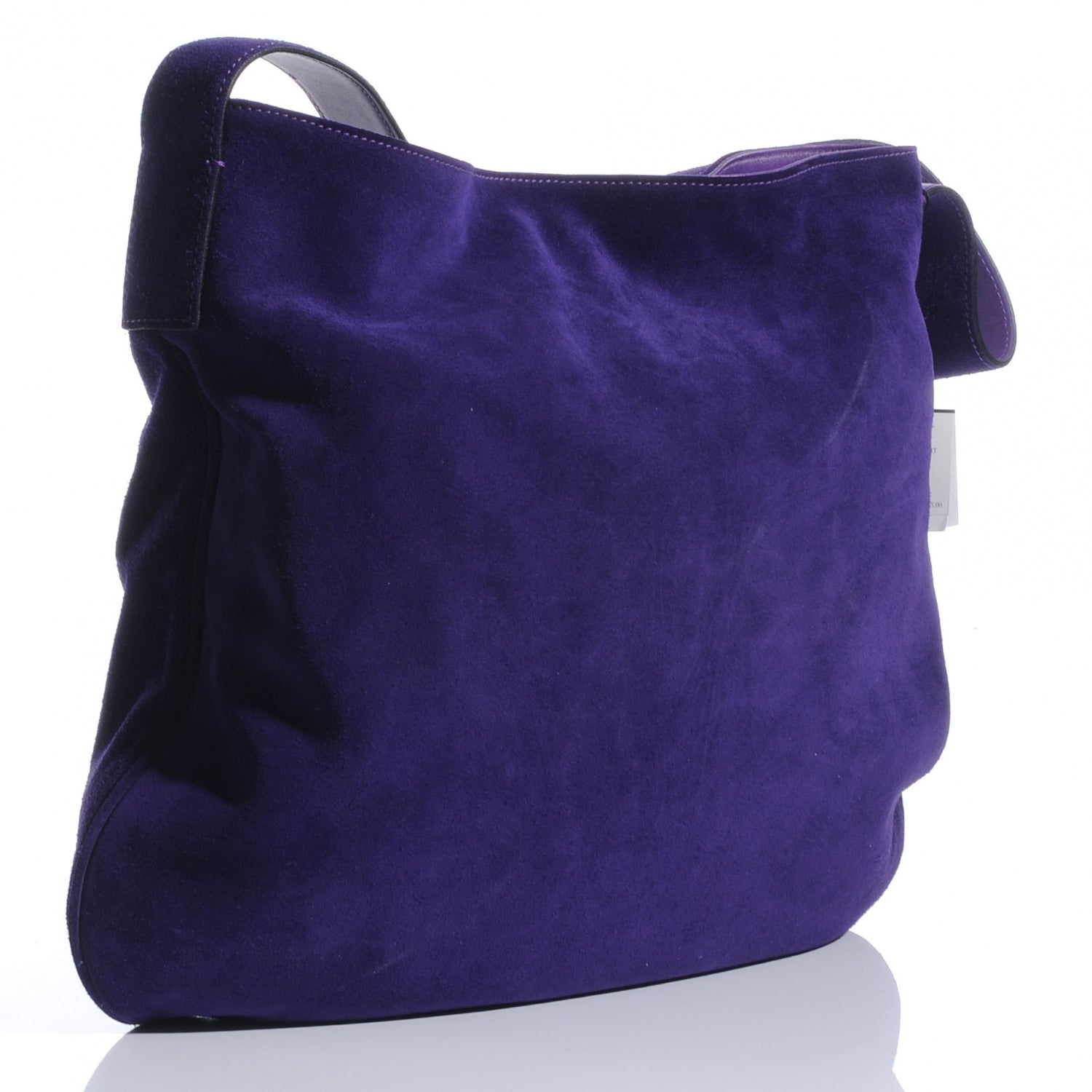Burberry Suede Belsouk Horn Toggle Shoulder Bag Amethyst 7 of 13