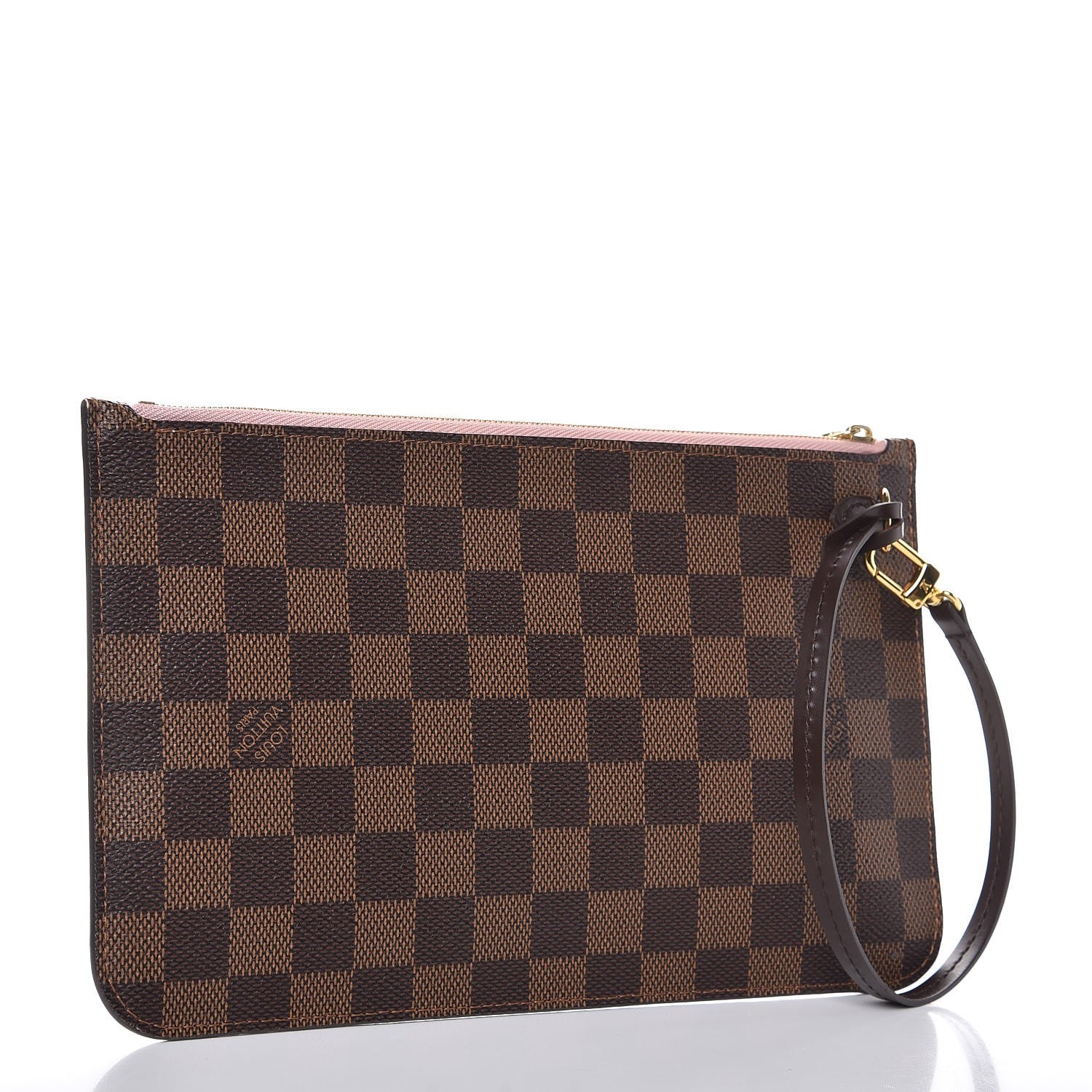 Louis Vuitton Damier Ebene Neverfull MM GM Pochette Rose Ballerine 4 of 9