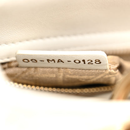Christian Dior Lambskin Cannage Small Lucky Badges My Lady Dior White 7 of 10