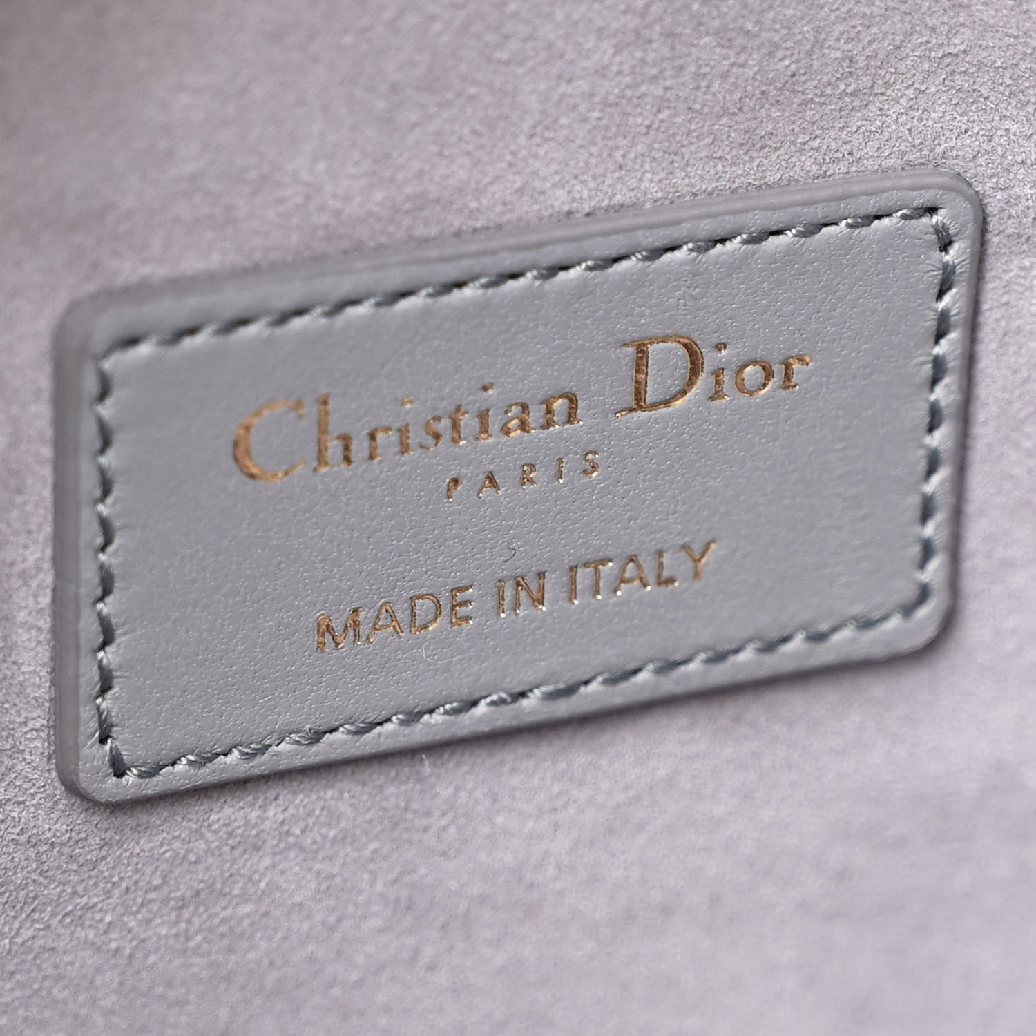 Christian Dior Lambskin Supple Macrocannage Ammi Bag Grey 6 of 10