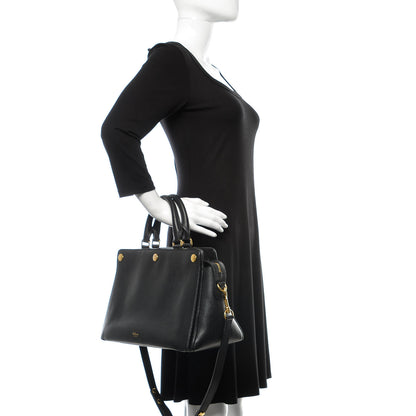 Mulberry Small Classic Grain Stud Tote Black 2 of 9