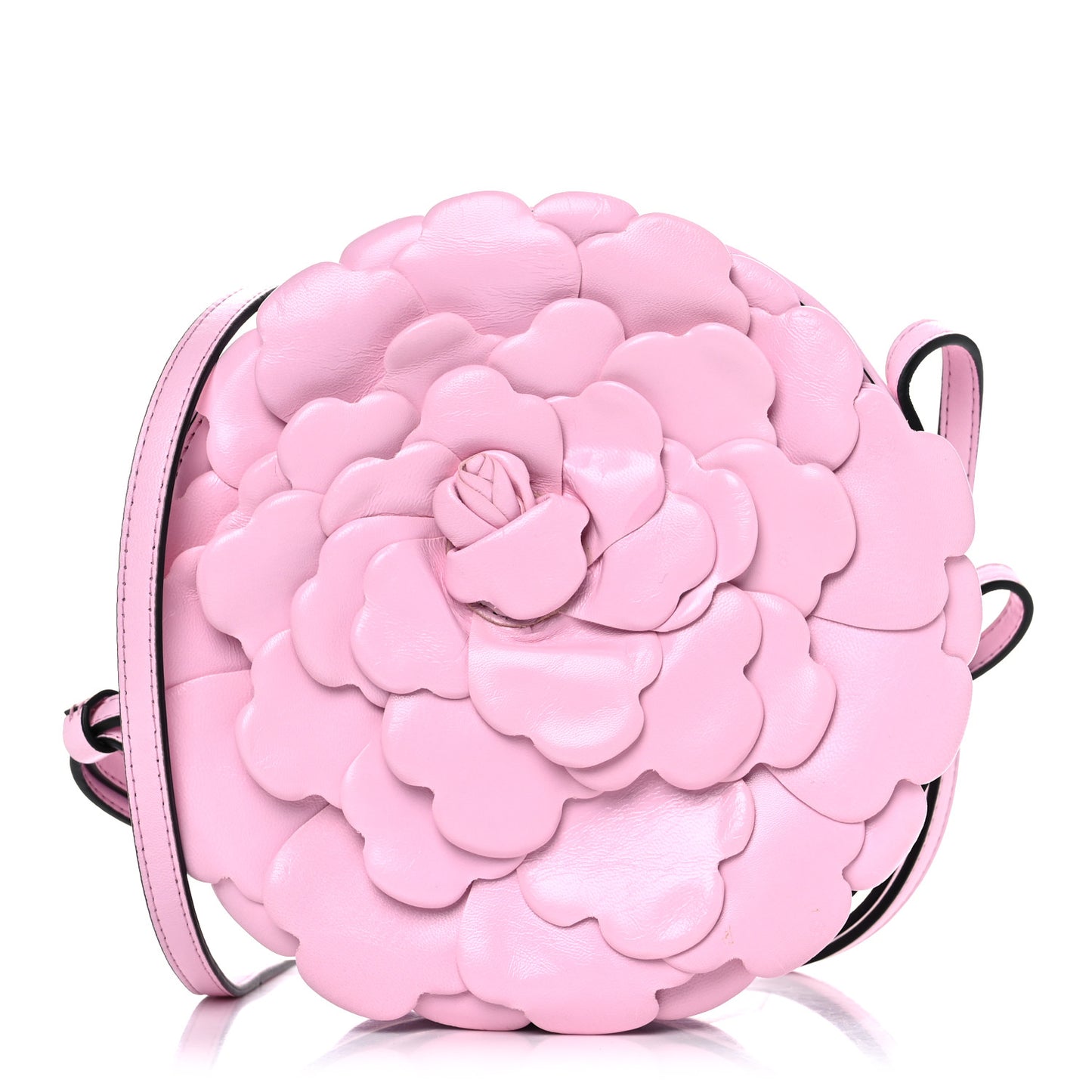 Nappa Atelier 03 Rose Edition Round Crossbody Bag Pink Borealis