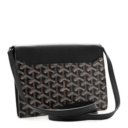 Goyard Goyardine Calfskin Chypre Wallet Pouch Black 3 of 9