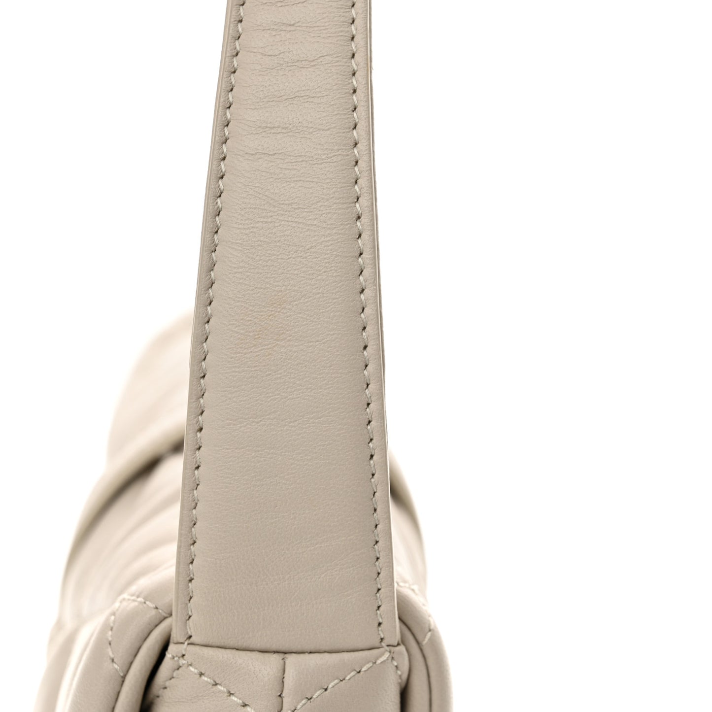 Lambskin Quilted Le 57 Diamond Shoulder Bag Crema Soft