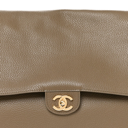 Chanel Grained Calfskin Souplissimo Maxi Flap Light Brown 8 of 10