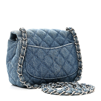 Chanel Denim CC Quilted Mini Square Flap Blue 3 of 10