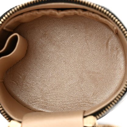 Chanel Lambskin Quilted Ruched Handle Vanity Case Black 5 of 8