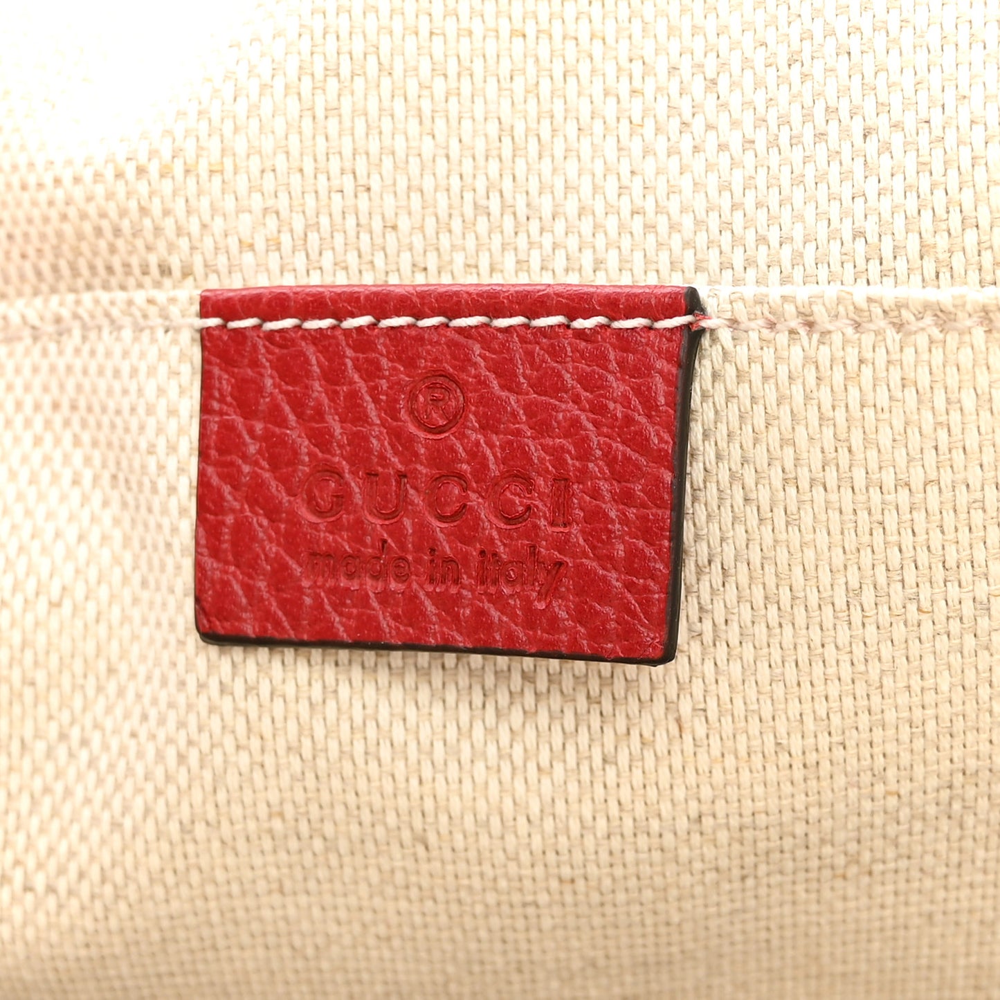 Pebbled Calfskin Soho Chain Backpack Hibiscus Red