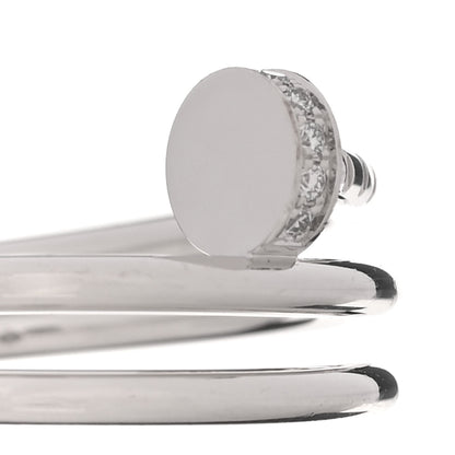 Cartier 18K White Gold Diamond Double Wrap Juste Un Clou Ring 57 8 4 of 6