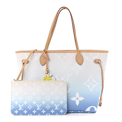 Louis Vuitton Monogram Giant By The Pool Neverfull MM Blue 3 of 13