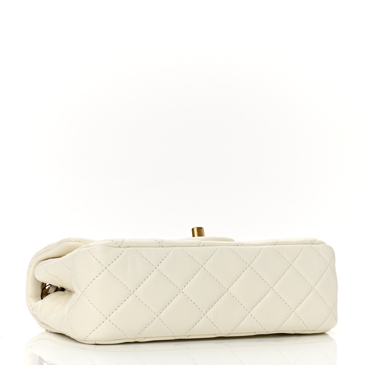 Chanel Lambskin Quilted Mini Rectangular Pearl Crush Flap White 4 of 11