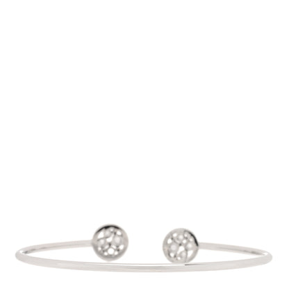 Tiffany 18K White Gold Diamond Cobblestone Wire Bracelet 2 of 4