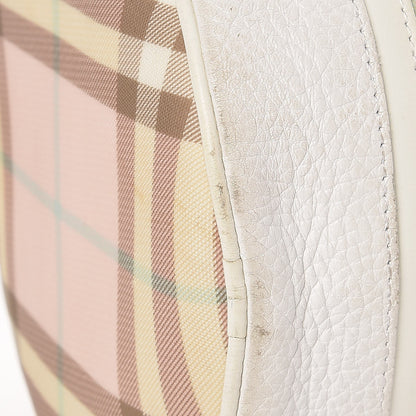 Burberry Candy Check Barrel Satchel Pink White 13 of 14