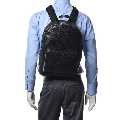 Gucci Guccissima Signature Day Backpack Black 2 of 10