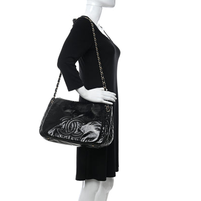Chanel Vinyl XL Rock and Chain Flap Black 2 of 10