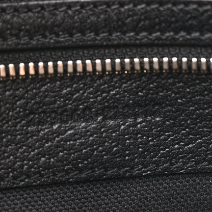 Gucci Monogram Jumbo GG Textured Dollar Calfskin Wristlet Messenger Bag Black 7 of 13