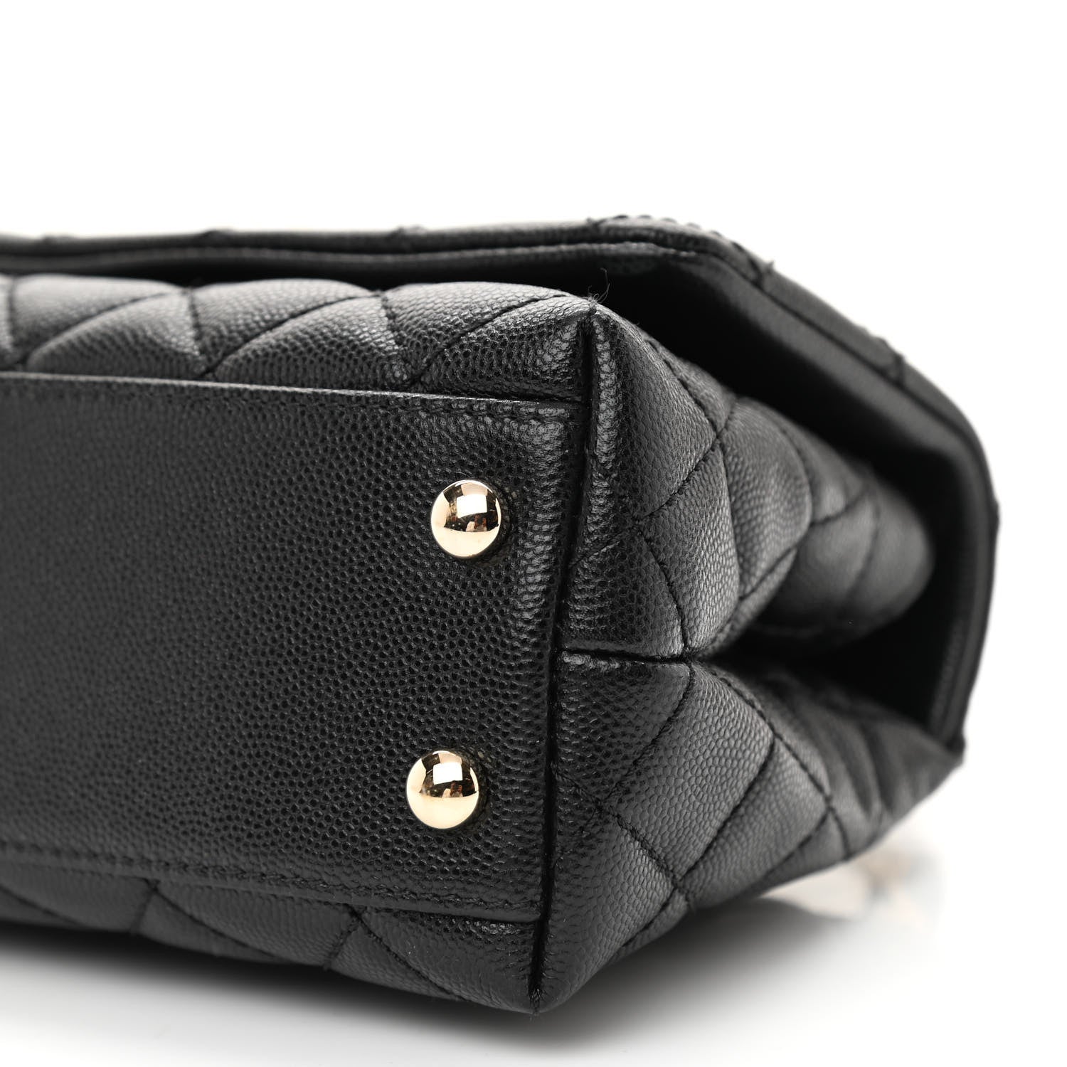 Chanel Caviar Quilted Extra Mini Coco Handle Flap Black 10 of 11