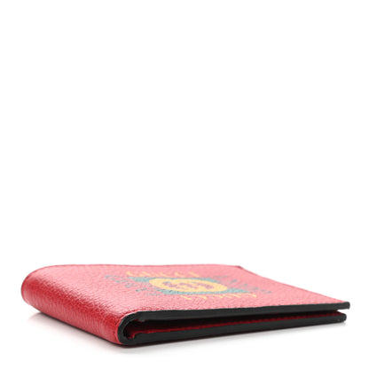Gucci Calfskin Logo Bi-Fold Short Wallet Red 4 of 7