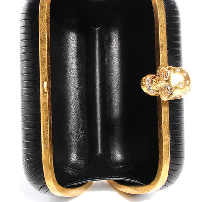 Alexander McQueen Leather Skull Box Clutch Black 7 of 7