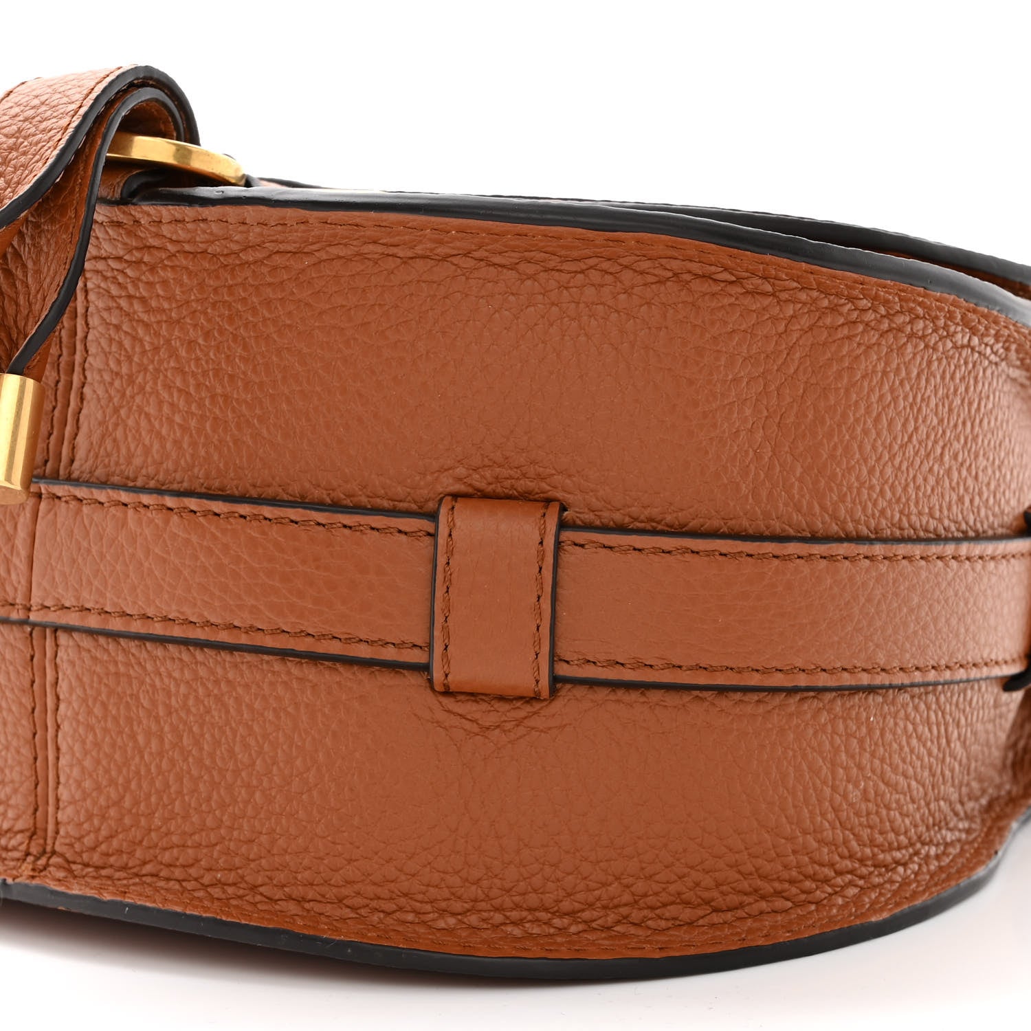 Chloe Calfskin Mini Marcie Round Crossbody Bag Tan 10 of 10