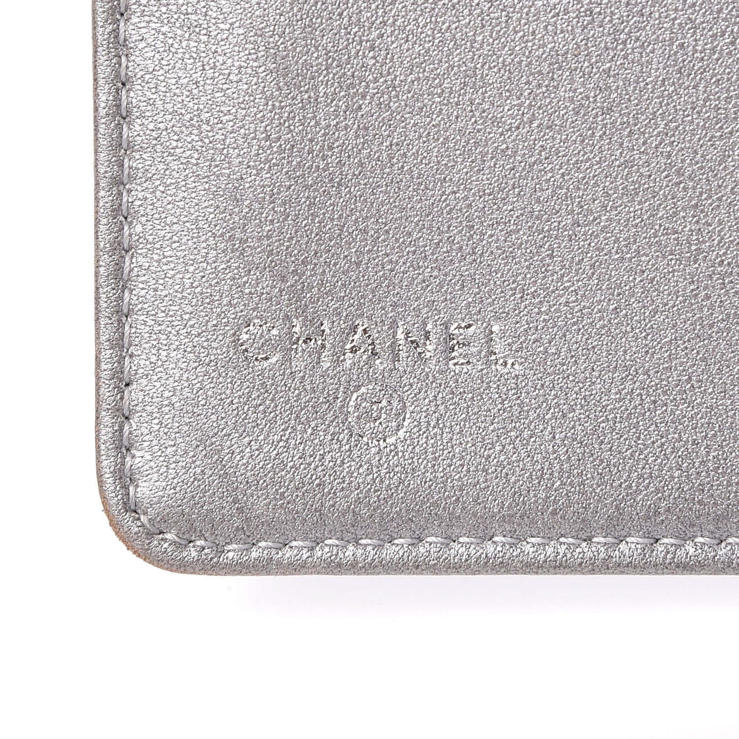 Chanel Lambskin Camellia Embossed Yen Wallet Black 14 of 22