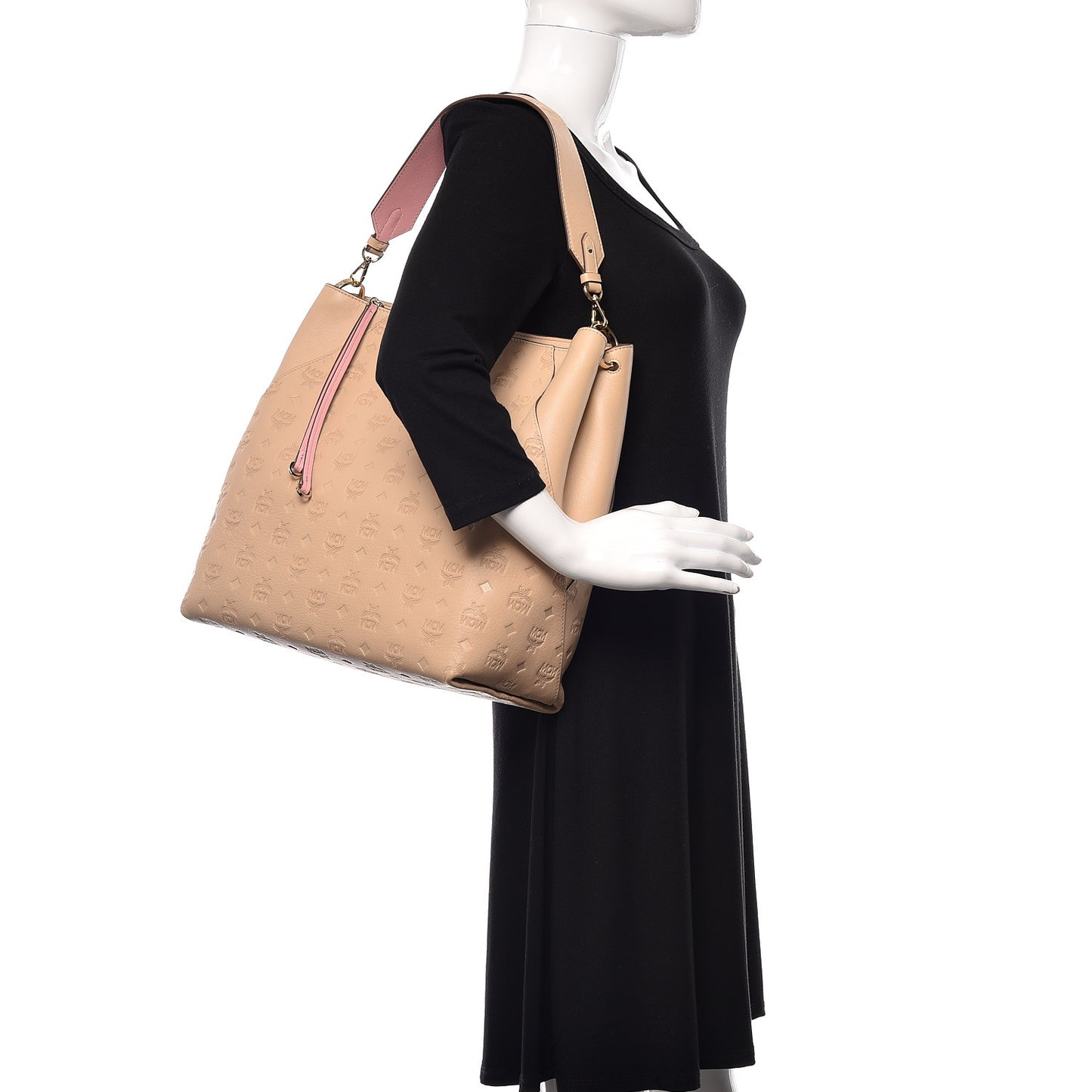 Calfskin Ottomar Monogram Large Klara Hobo New Beige