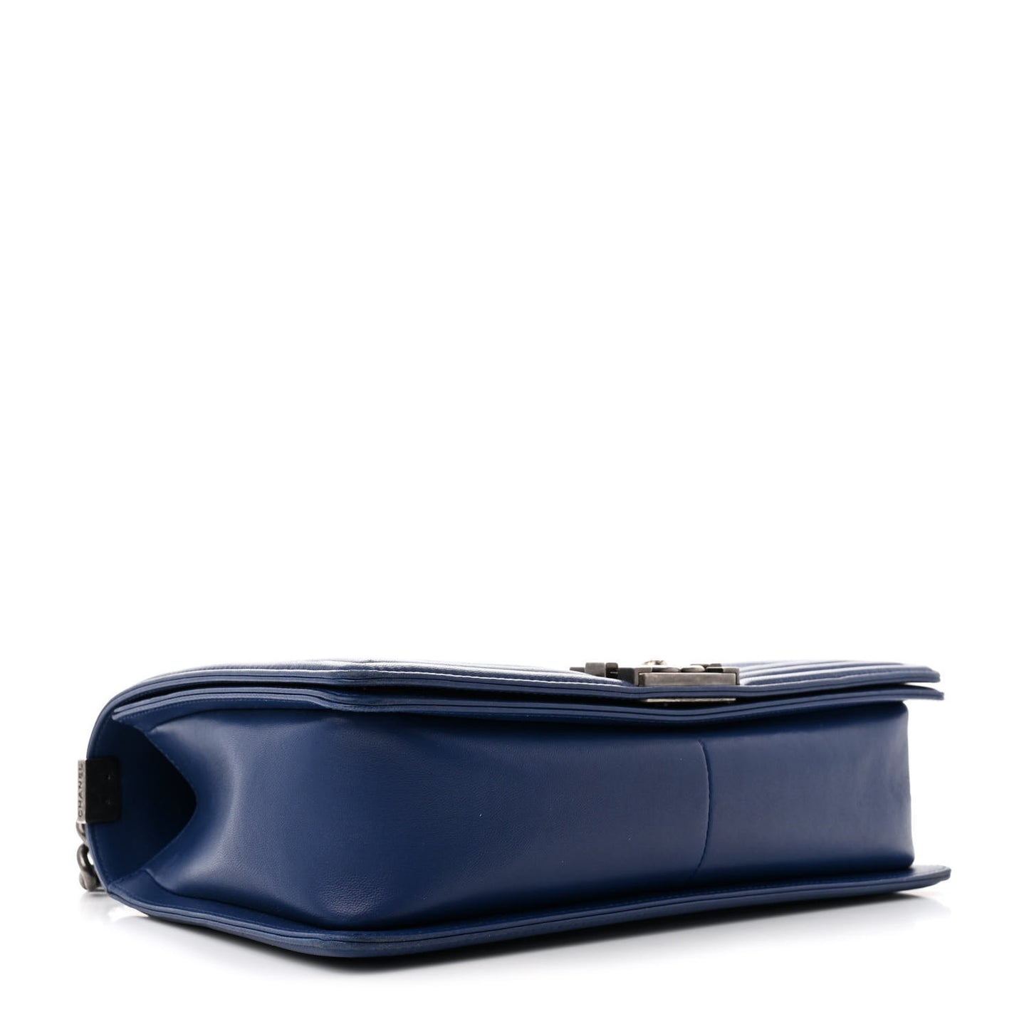 Lambskin Quilted New Medium Boy Flap Navy